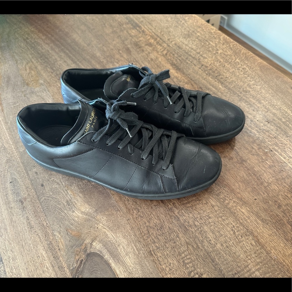 Saint Laurent SL/01 leather sneakers
